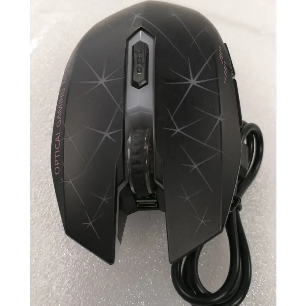 TENMOS Wireless Gaming Mouse Rechargeable LED Optical Mice with USB Receiver